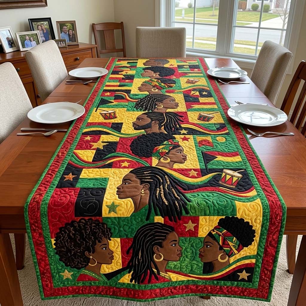 Juneteenth Quilted Table Runner GFTOQM4199