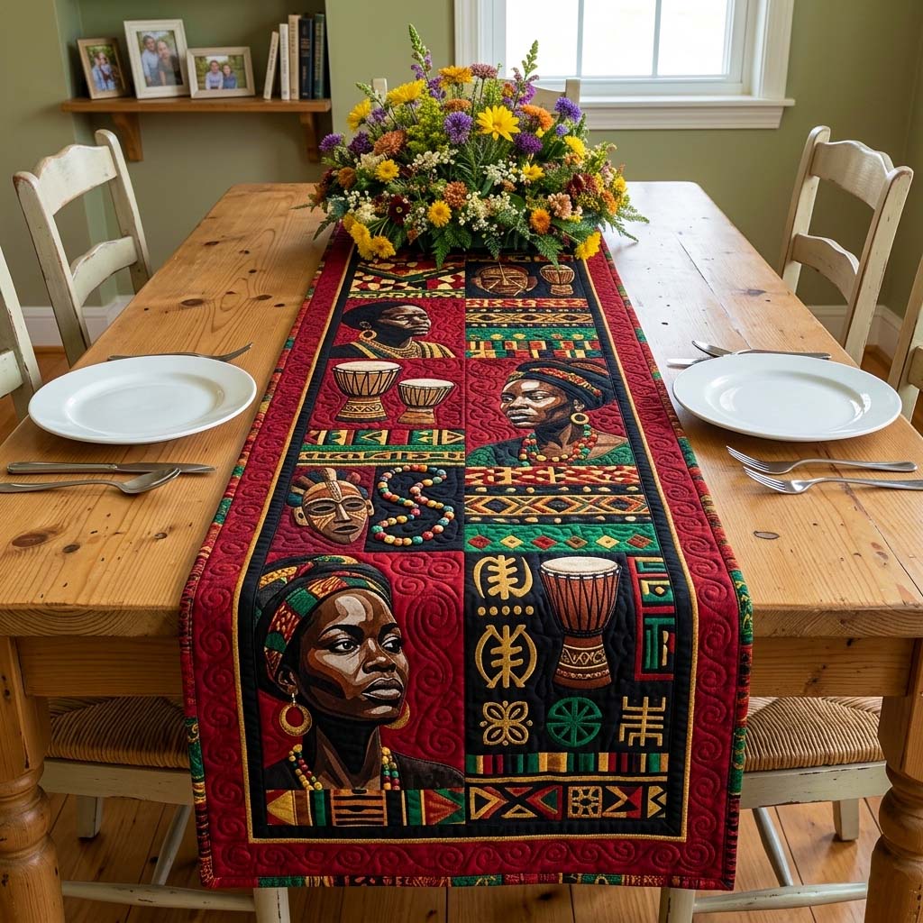 Juneteenth Quilted Table Runner GFTOQM4202