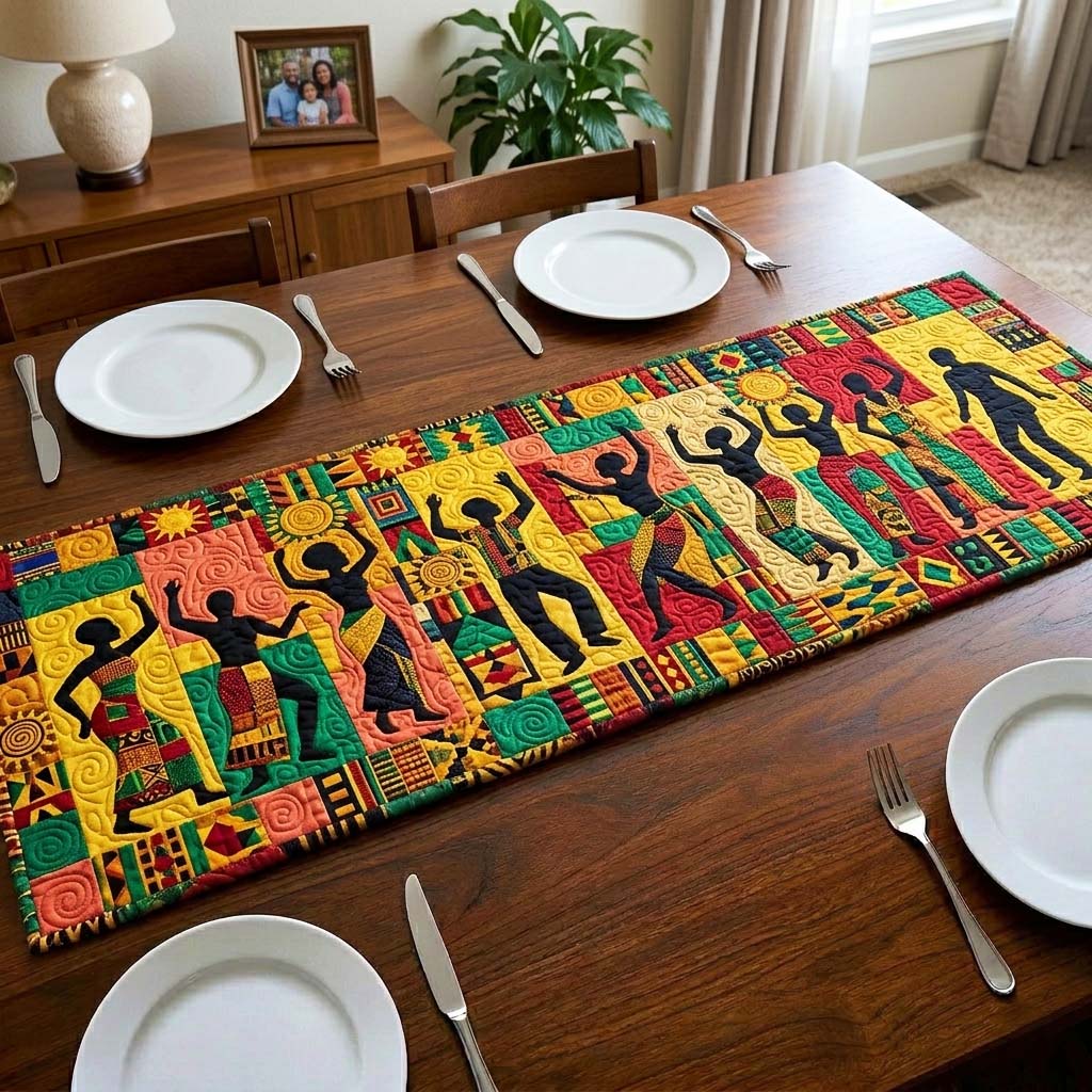 Freedom Dance Quilted Table Runner GFTOQM4252