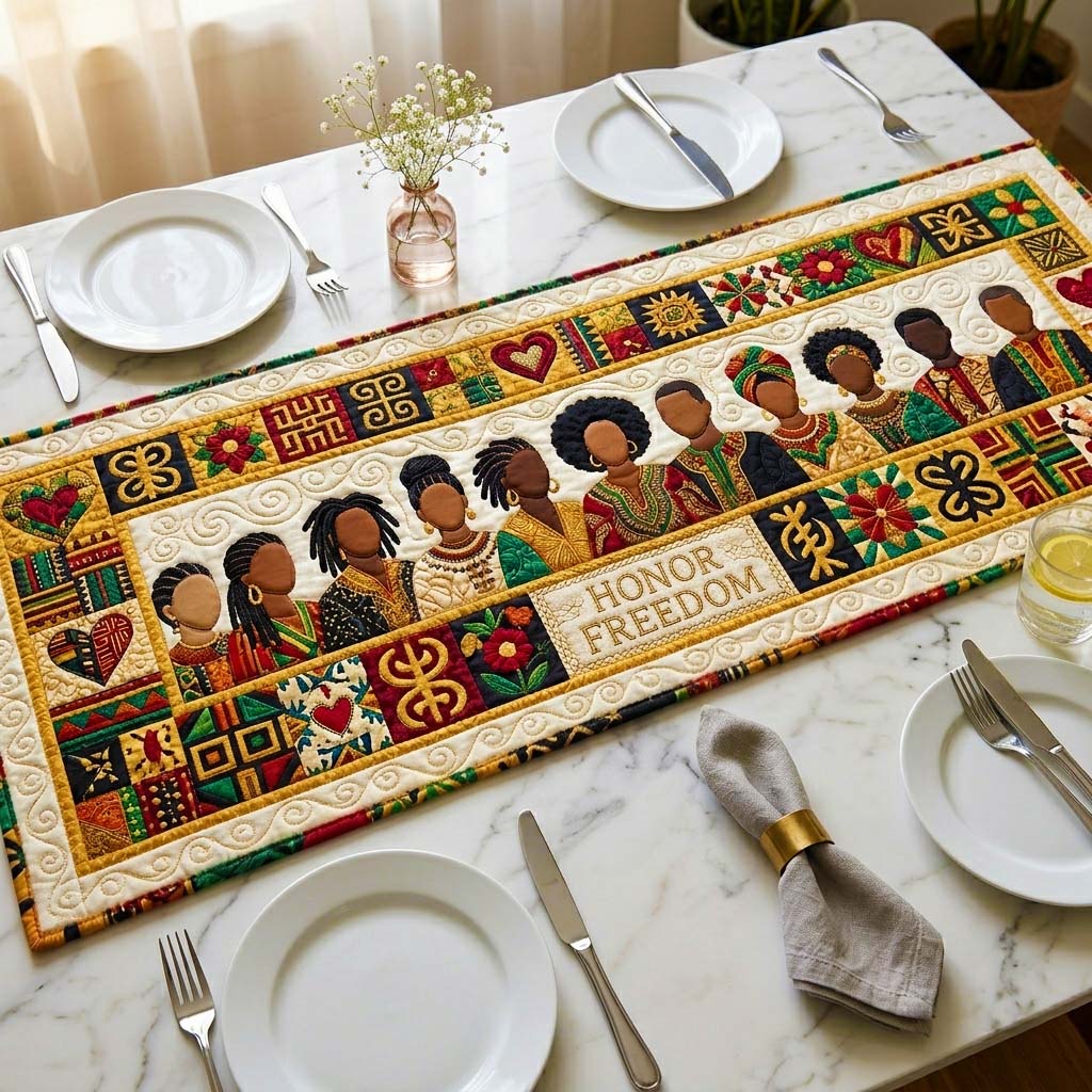 Honor Freedom Quilted Table Runner GFTOQM4254