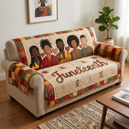 Together in Freedom Quilted Sofa Cover GFTOQM4313