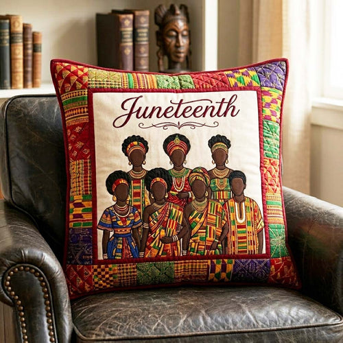 Pride Juneteenth Quilted Pillow Case GFTOQM4493