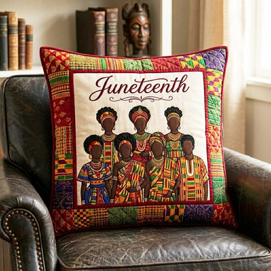 Pride Juneteenth Quilted Pillow Case GFTOQM4493