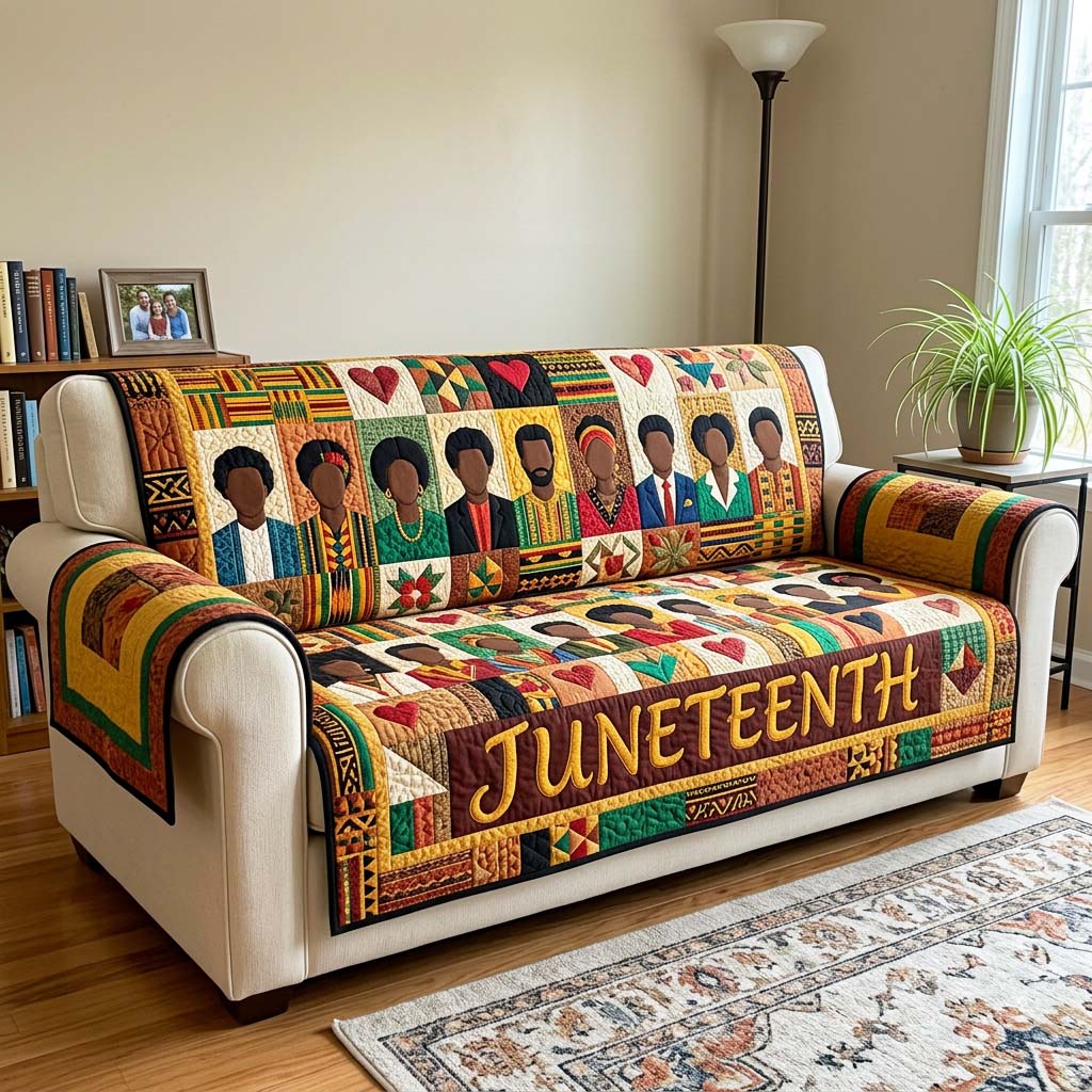 Heritage Portrait Quilted Sofa Cover GFTOQM4502
