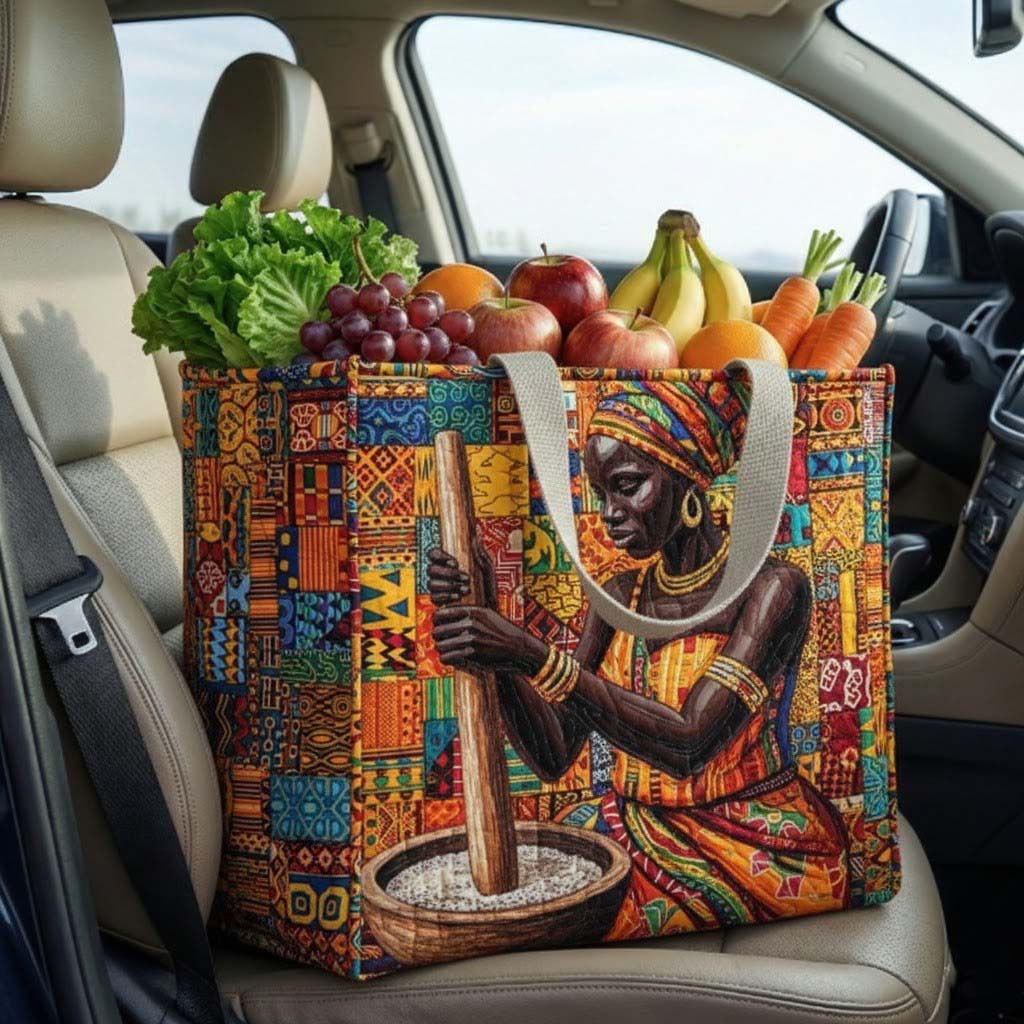 Melanin Queen Quilted Shopping Bag GFTOTG3077