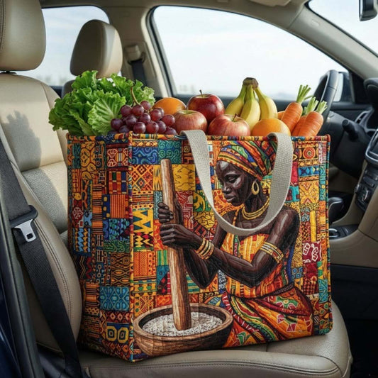 Melanin Queen Quilted Shopping Bag GFTOTG3077