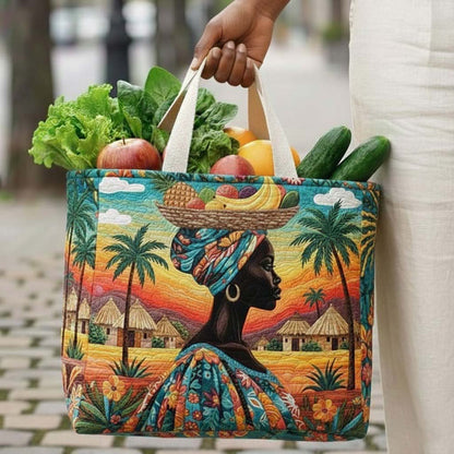 Melanin Queen Quilted Shopping Bag GFTOTG3078
