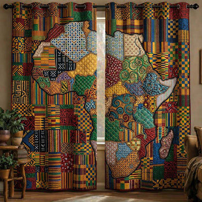 Motherland Map Quilted Curtains GFTOTG3436