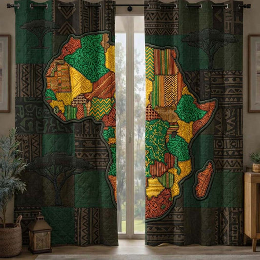Motherland Map Quilted Curtains GFTOTG3438
