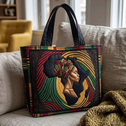Melanin Queens Quilted Tote Bag GFTOTG3933