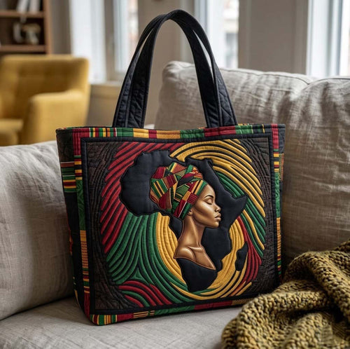 Melanin Queens Quilted Tote Bag GFTOTG3933