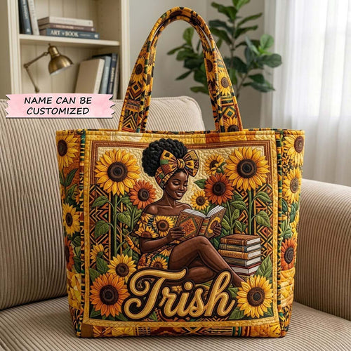 Melanin Queen Quilted Tote Bag QTCUZ GFTOTG3979