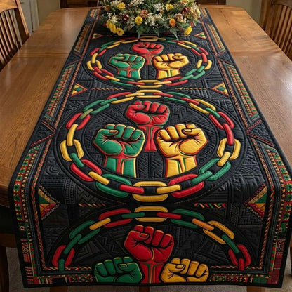 Juneteenth Heritage Quilted Table Runner GFTOTG4050