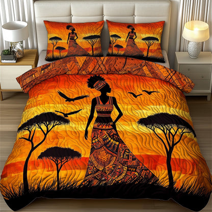 Golden Queen Quilted Bedding Set GFTOTG637