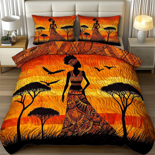Golden Queen Quilted Bedding Set GFTOTG637