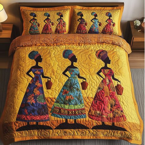 Golden Queens Quilted Bedding Set GFTOTG638
