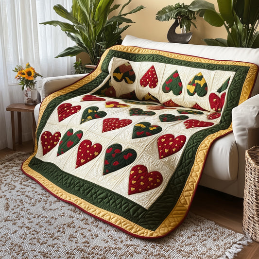 Black History Heart Quilted Blanket GFTOTL2565