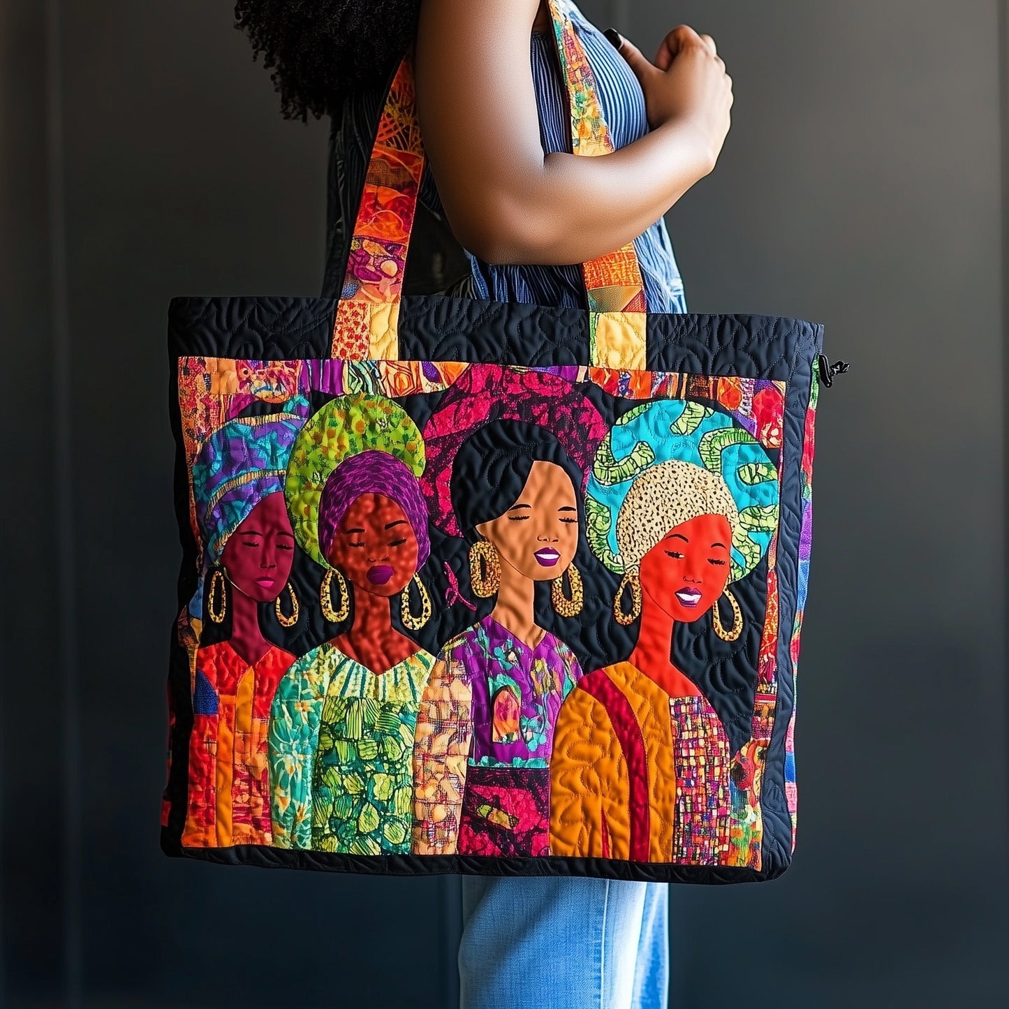 Soulbound Roots Quilted Tote Bag GFTOTL3544