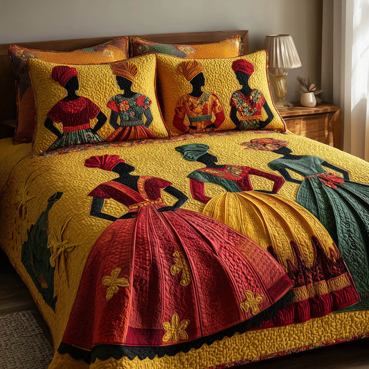 Soulbound Roots 3-Piece Quilted Bedding Set GFTOTL3868