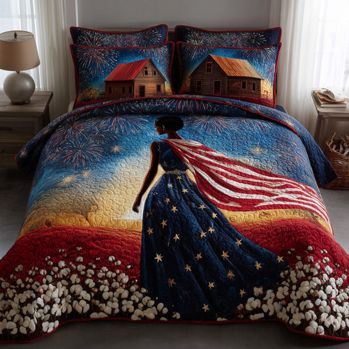 Blooming Grace 3-Piece Quilted Bedding Set GFTOTL4318