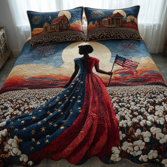 Blooming Grace 3-Piece Quilted Bedding Set GFTOTL4320