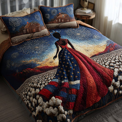 Black History 3-Piece Quilted Bedding Set GFTOTL4322