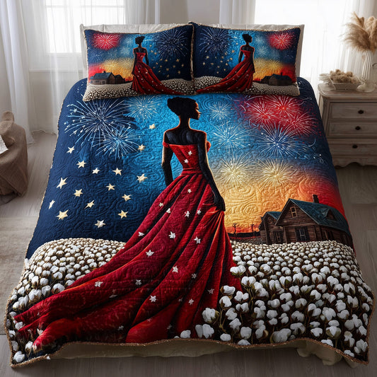 Black History 3-Piece Quilted Bedding Set GFTOTL4323