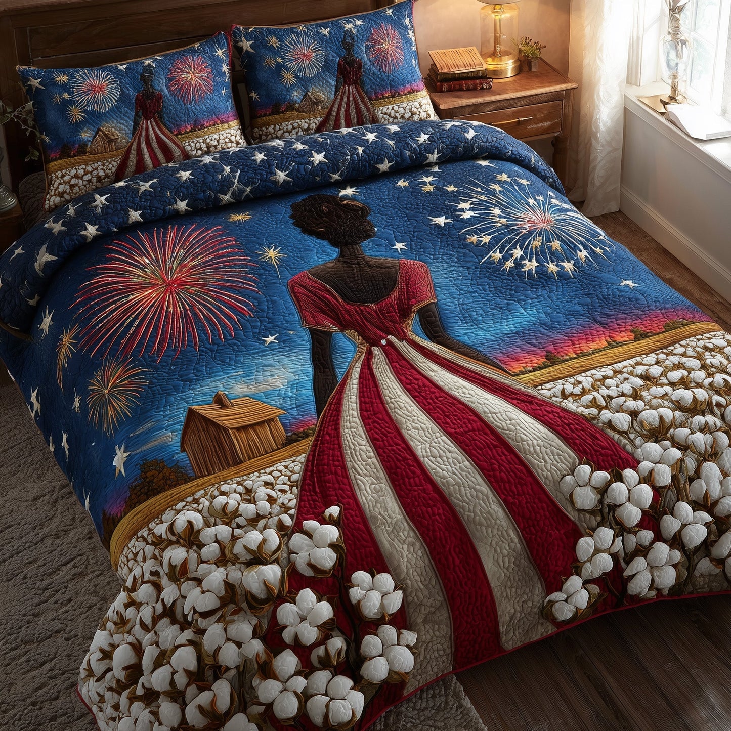 Black History 3-Piece Quilted Bedding Set GFTOTL4325