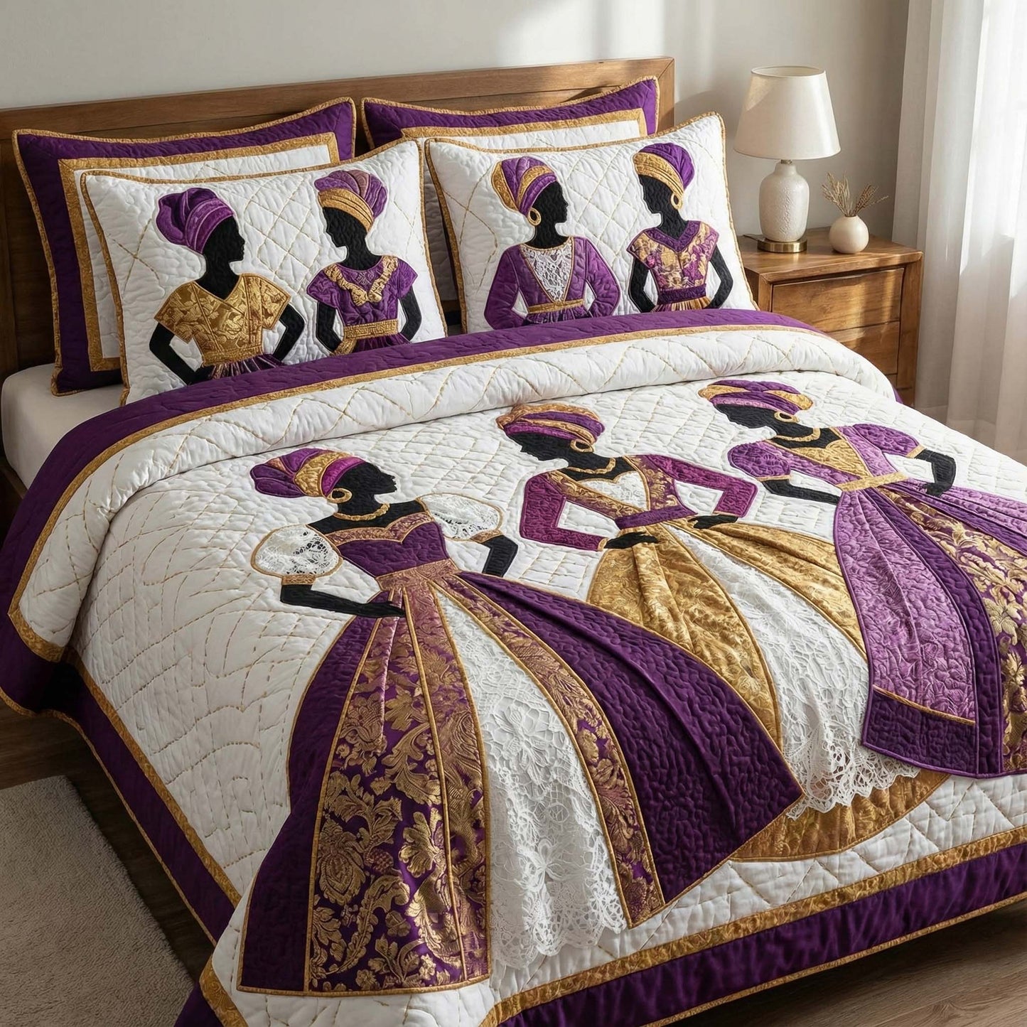 Soulbound Roots 3-Piece Quilted Bedding Set GFTOTL5280