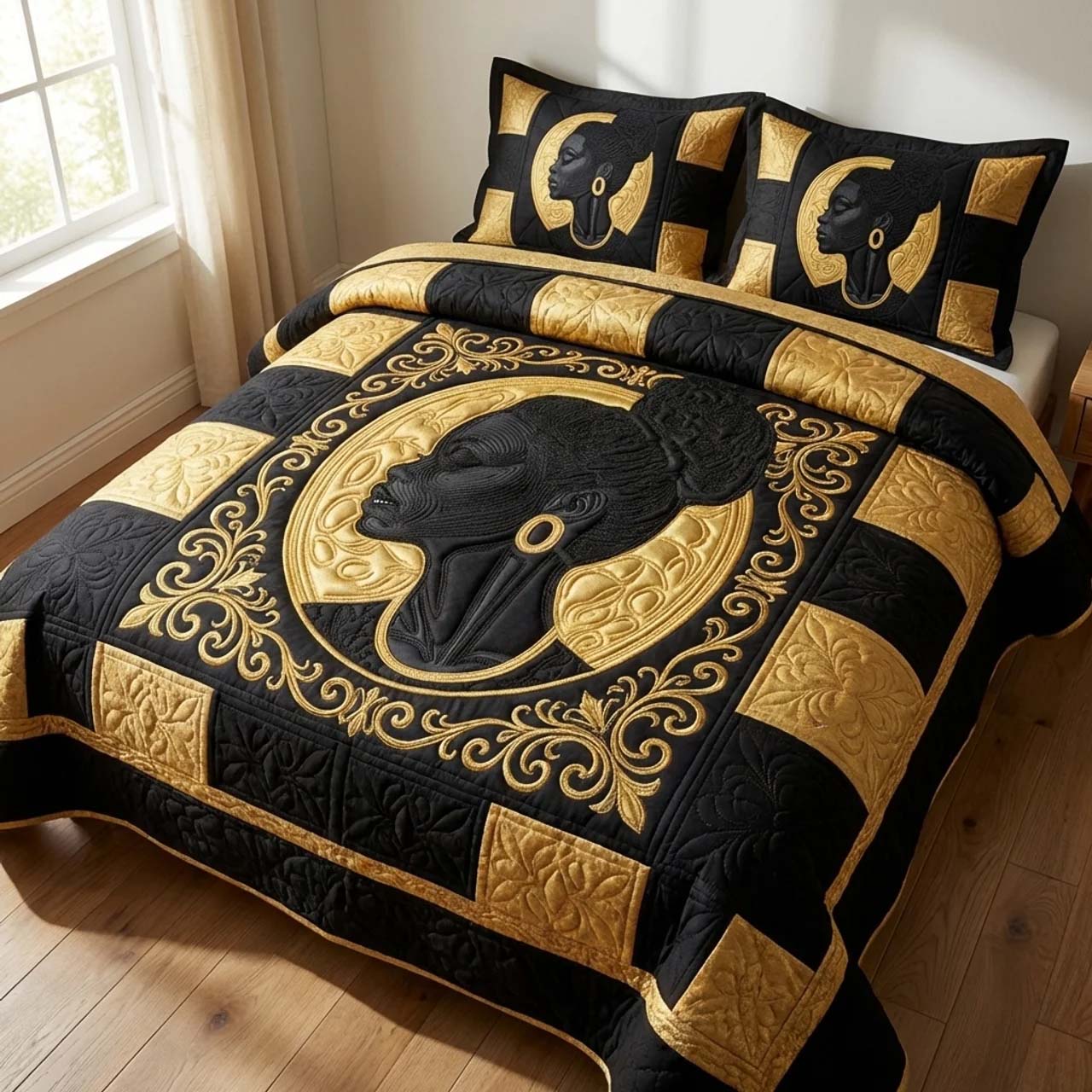 Heritage Soul 3-Piece Quilted Bedding Set GFTOTL5356