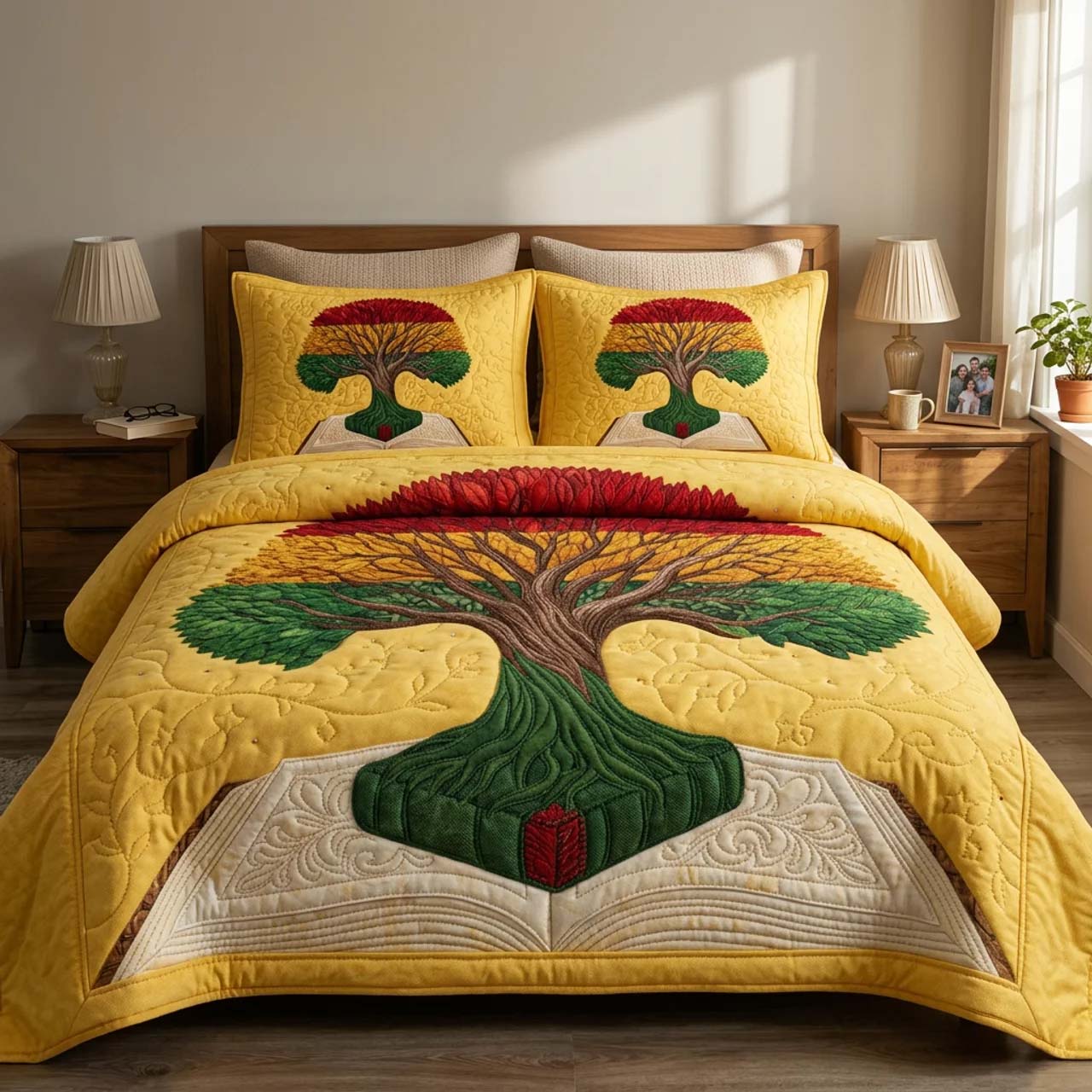 Soulbound Roots 3-Piece Quilted Bedding Set GFTOTL5358