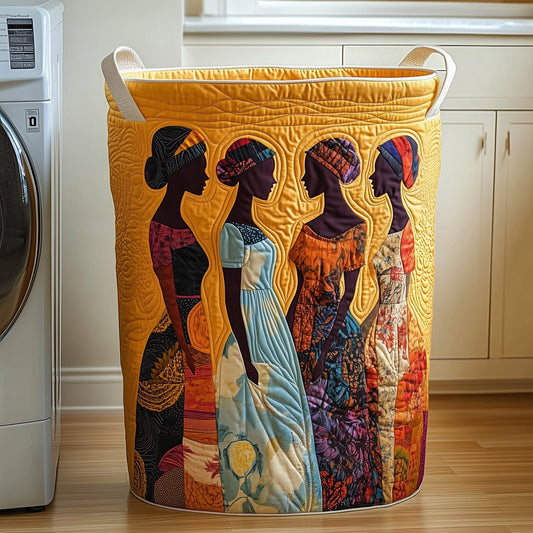 Golden Queens Quilted Laundry Basket GFTOTP12044