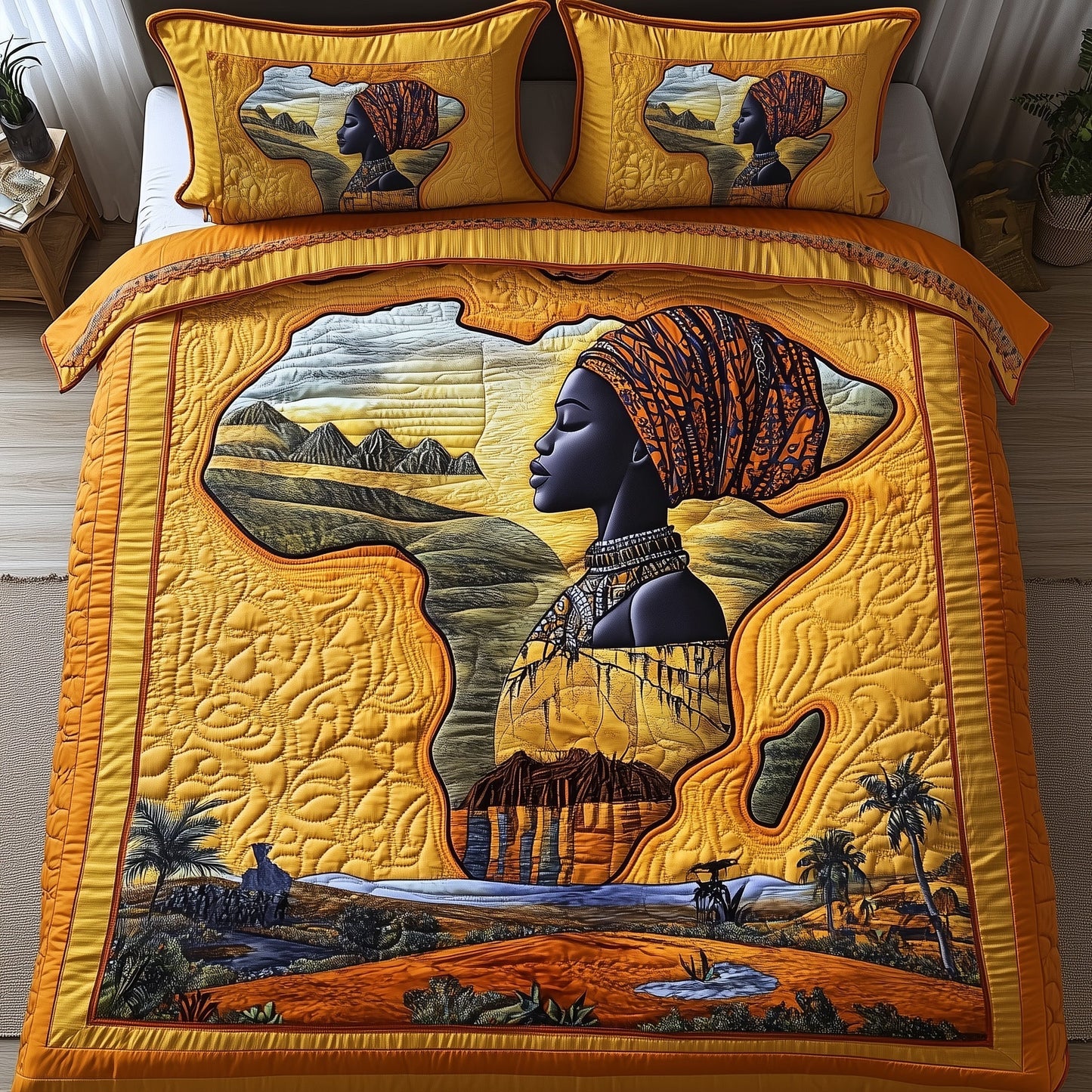 Golden Glow Duvet Cover Set GFTOTP13388