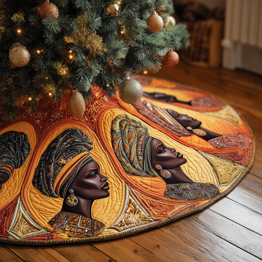 Golden Queens Quilted Tree Skirt GFTOTP13397