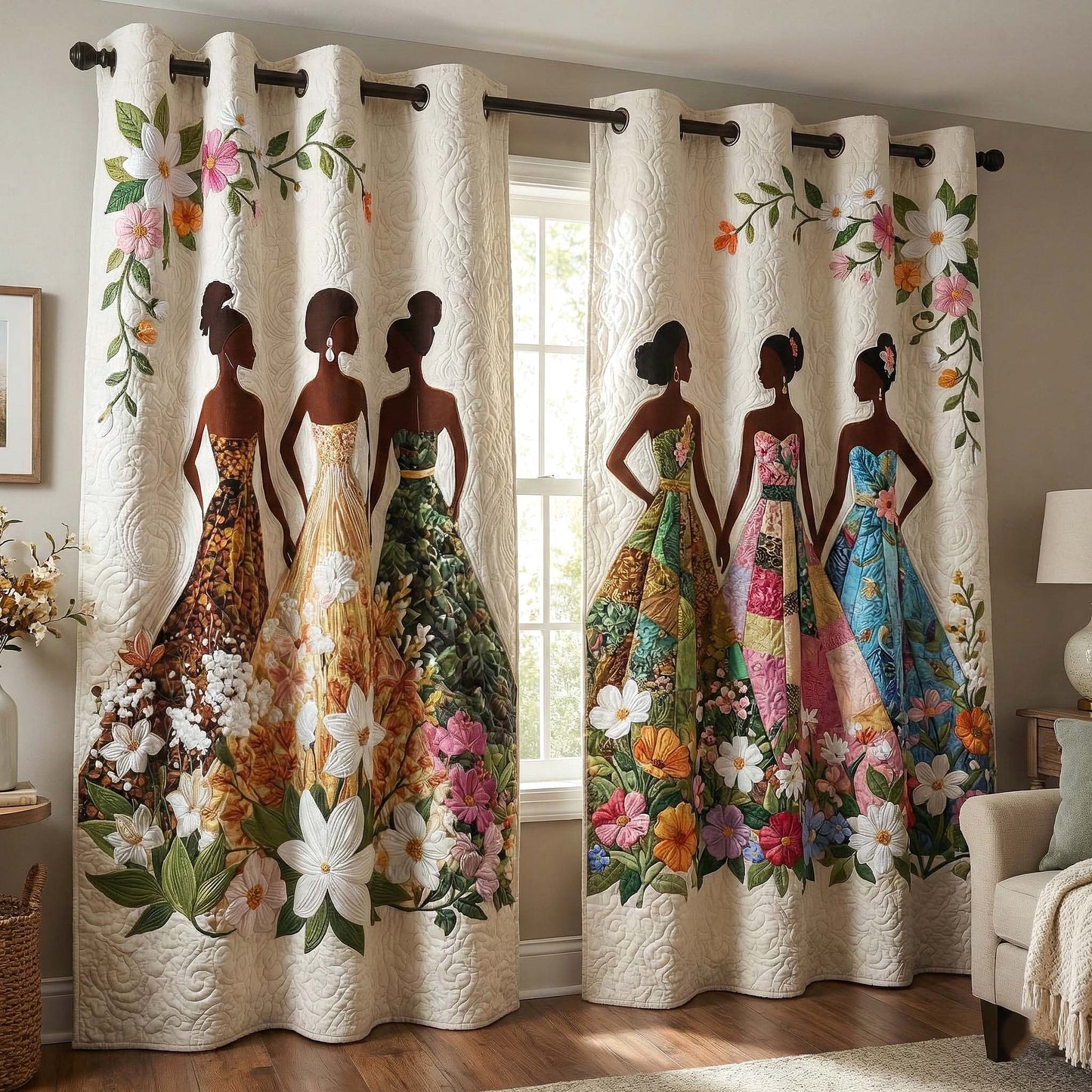 Rich Radiance Quilted Curtains GFTOTP16579