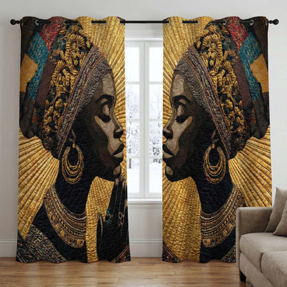 Ancestral Glow Quilted Curtains GFTOTP16601