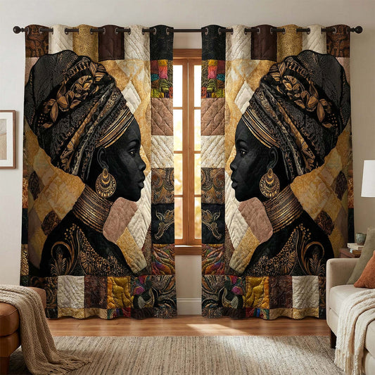 Ancestral Glow Quilted Curtains GFTOTP16603