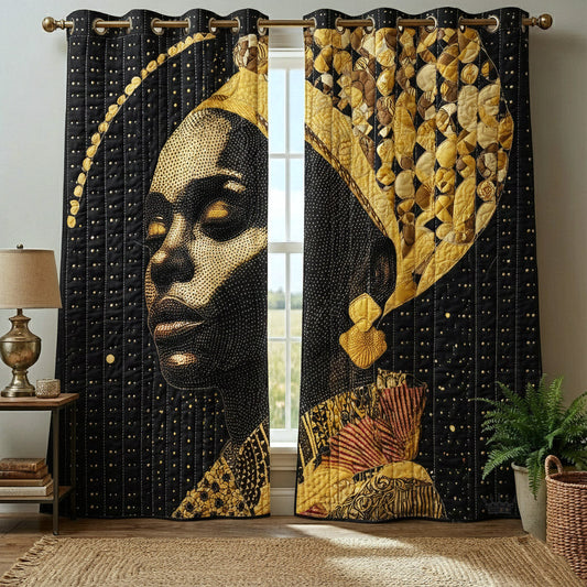 Luminous Roots Quilted Curtains GFTOTP16924