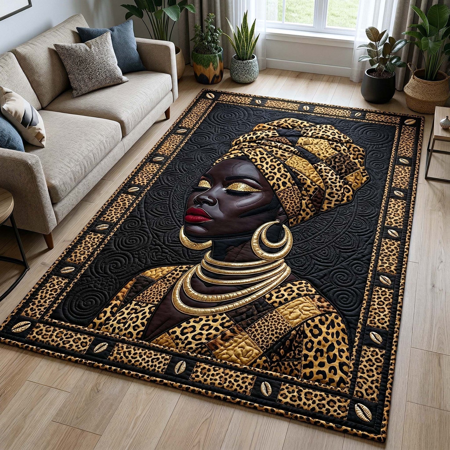 Ebony Queen Area Rug GFTOTP18212