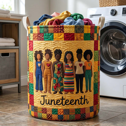 Melanin Legacy Quilted Laundry Basket GFTOTP18275