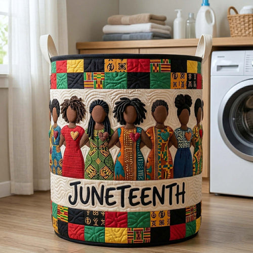 Melanin Legacy Quilted Laundry Basket GFTOTP18276