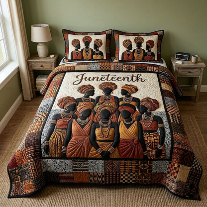 Ebony Glow 3-Piece Quilted Bedding Set GFTOTP18289
