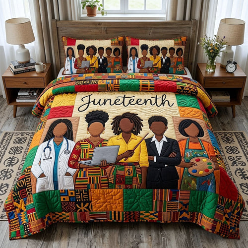 Ebony Glow 3-Piece Quilted Bedding Set GFTOTP18291