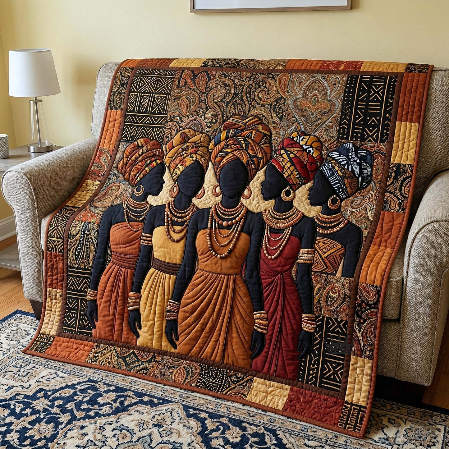 Ebony Glow Quilted Blanket GFTOTP18296