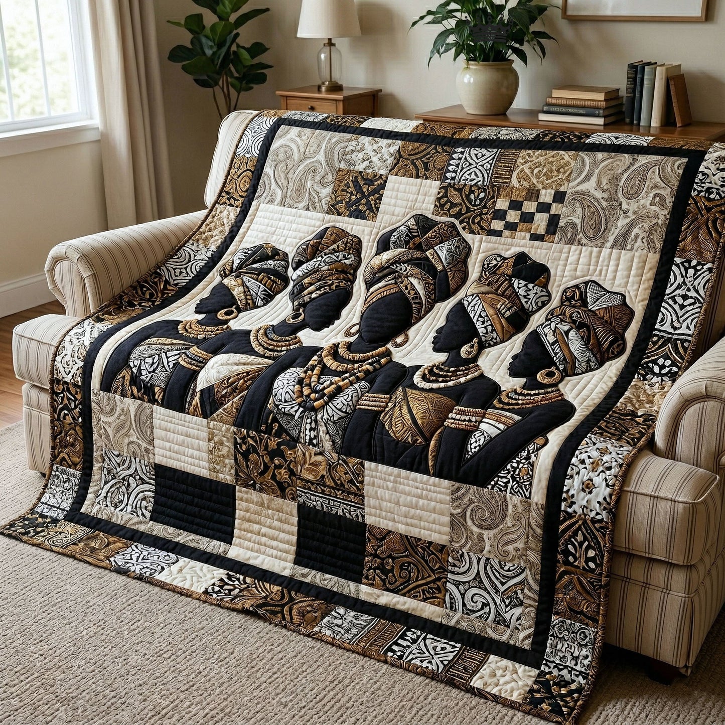 Ebony Glow Quilted Blanket GFTOTP18297