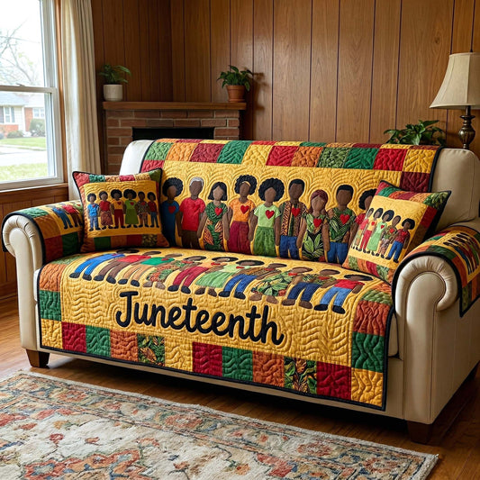 Melanin Legacy Quilted Sofa Cover GFTOTP18324