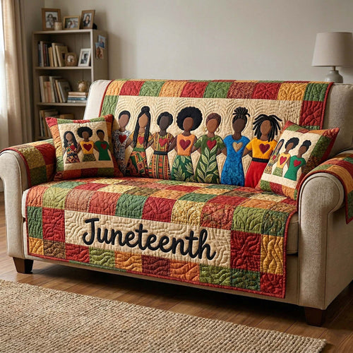 Melanin Legacy Quilted Sofa Cover GFTOTP18326