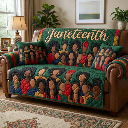 Melanin Legacy Quilted Sofa Cover GFTOTP18327