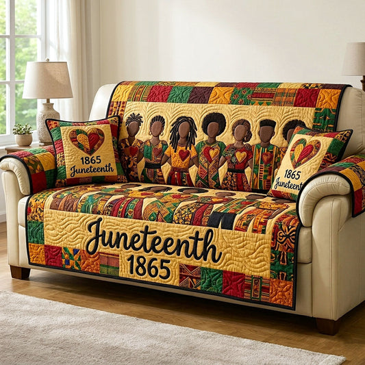 Melanin Legacy Quilted Sofa Cover GFTOTP18328