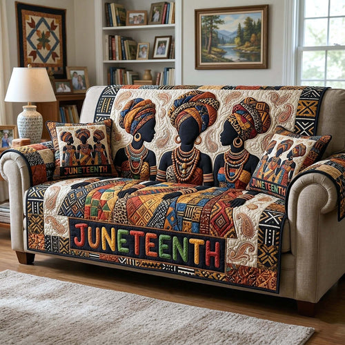Melanin Legacy Quilted Sofa Cover GFTOTP18329